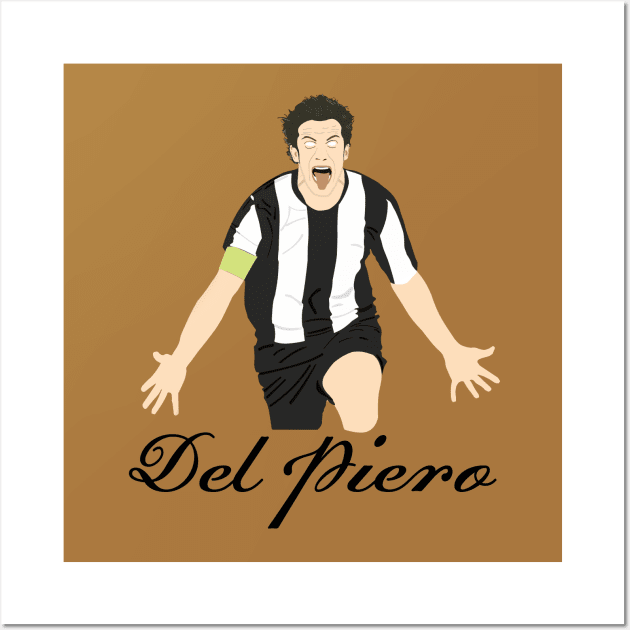 Alessandro Del Piero celebration Wall Art by StonedDesigner